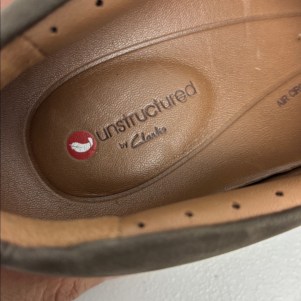 Clarks Unstructured Un Loop 2 Walk Womens Casual Slip-on Ortho Taupe Nubuck Sz 7 - Picture 9 of 11